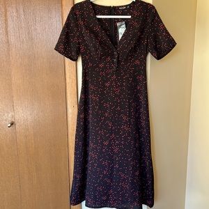 Nasty Gal Polka Dot Midi Dress